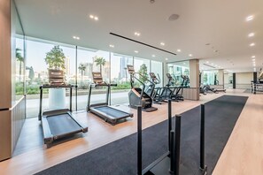 Fitness facility - Chic 1BR Next to a Community Park,Just a Few Minutes Drive from Cricket Stadium (Dubai)