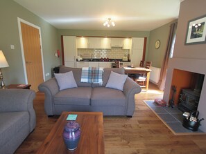 TV, fireplace - Cottage 7 - Skye Cottage - ukc4884 (Fort Augustus)