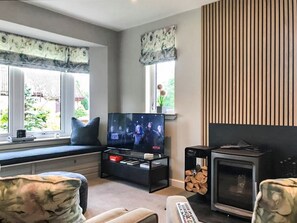 Fernseher, Kamin