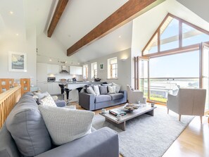 TV, fireplace - 2 bedroom accommodation in St Just in Roseland, near Truro (St Just in Roseland, near Truro)