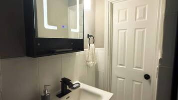 Shower, hair dryer