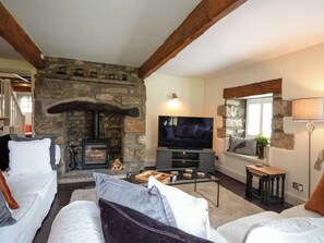 TV, fireplace - 2 bedroom accommodation in Keasden, near Clapham (Keasden, near Clapham)