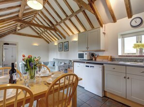 Interior - A cosy retreat with vaulted ceilings and open plan living space. (West Beckham)