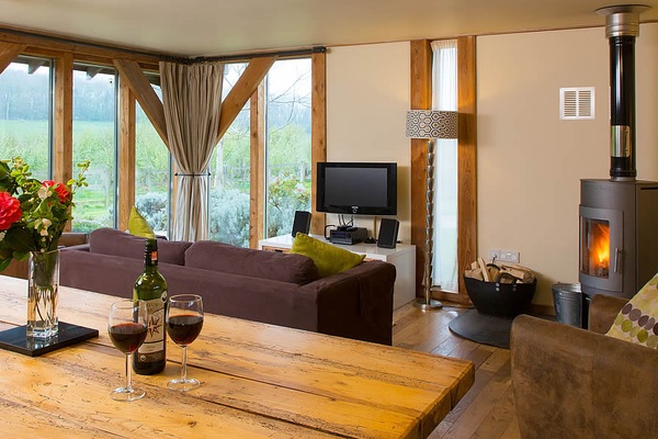 Open plan living space | The Lodge - Carswell Cottages, Holbeton