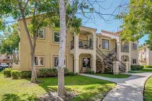 Exterior - Pool Access + Balcony: Updated Condo Near UCSD! (San Diego)