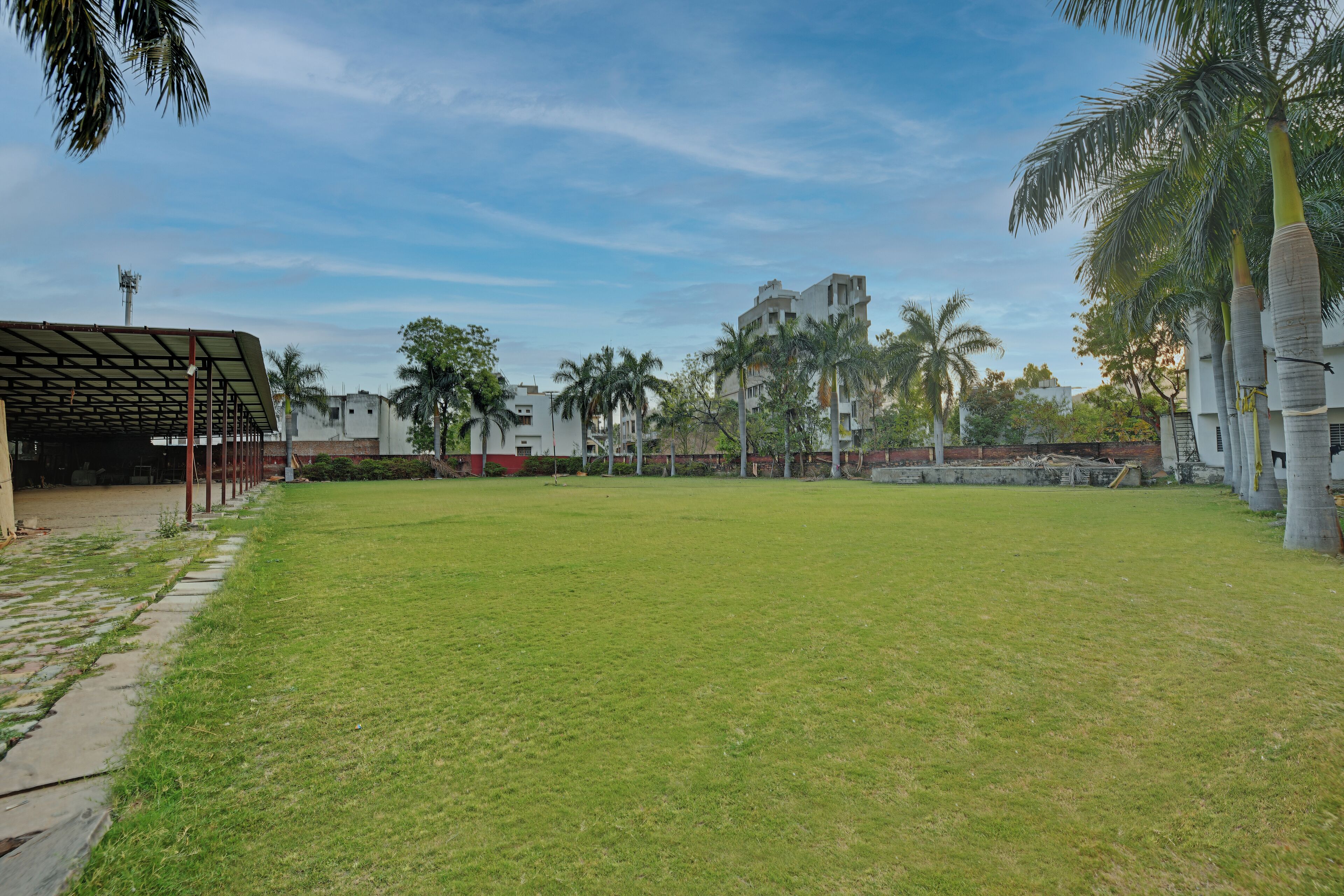 Outdoor banquet area
