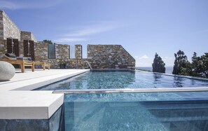 Pool - Villa Marenthe | 3 BDR | Sea Views | Pool | Syros (Syros)