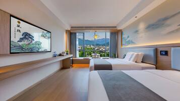 Kamar Twin Superior, pemandangan kota | Ruang kerja ramah laptop dan Wi-Fi gratis