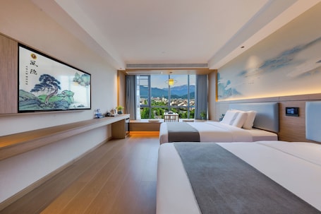Kamar Twin Superior, pemandangan kota | Ruang kerja ramah laptop dan Wi-Fi gratis. Fengyin Tianjiao Smart Hotel