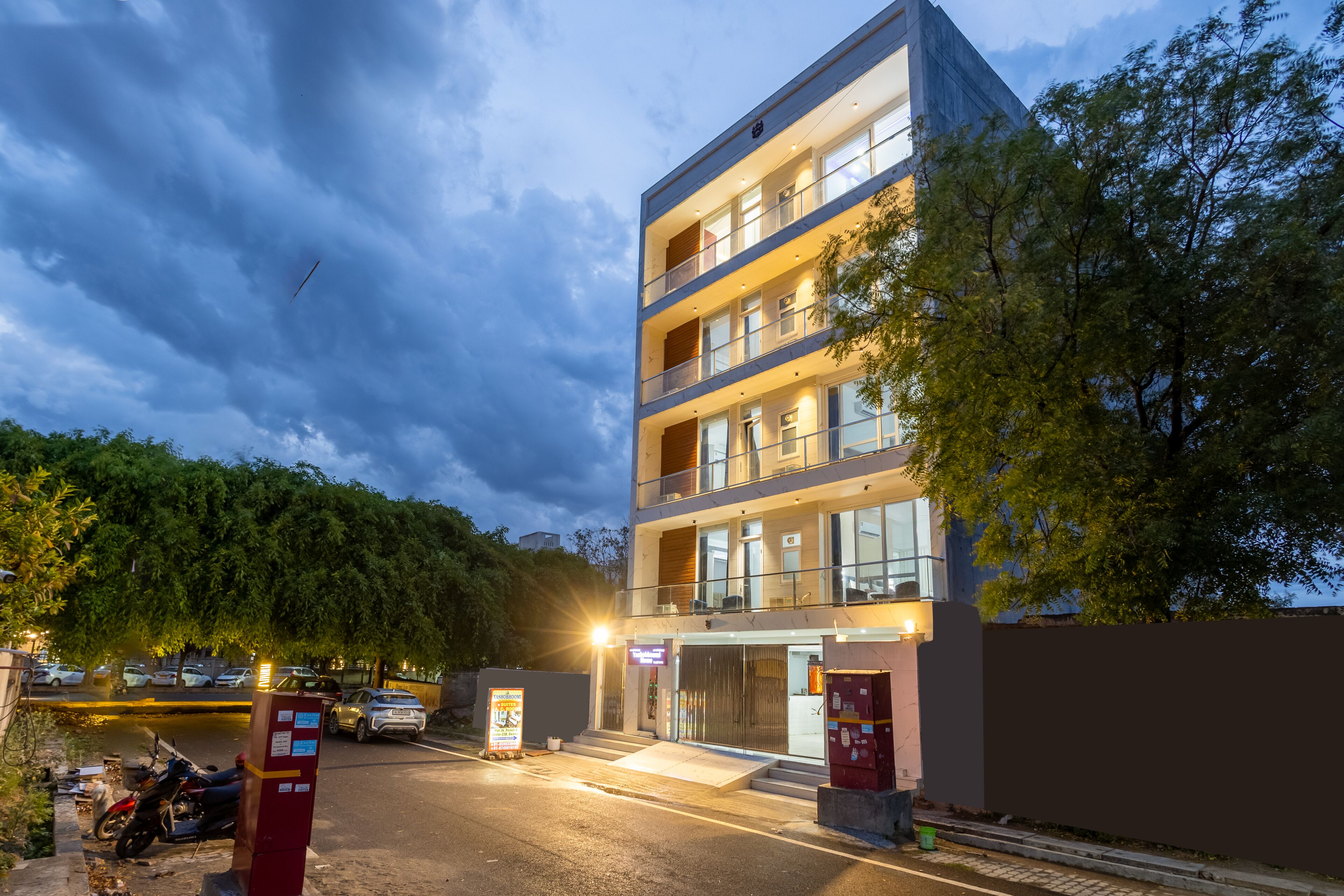 Façade de l’hébergement