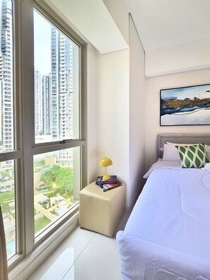 Appartement, 2 chambres, vue ville | Vue de la chambre