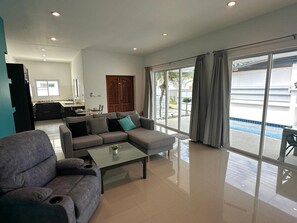 Villa | Living area - Villa 2BR Near Lamai Beach V295 (Koh Samui)
