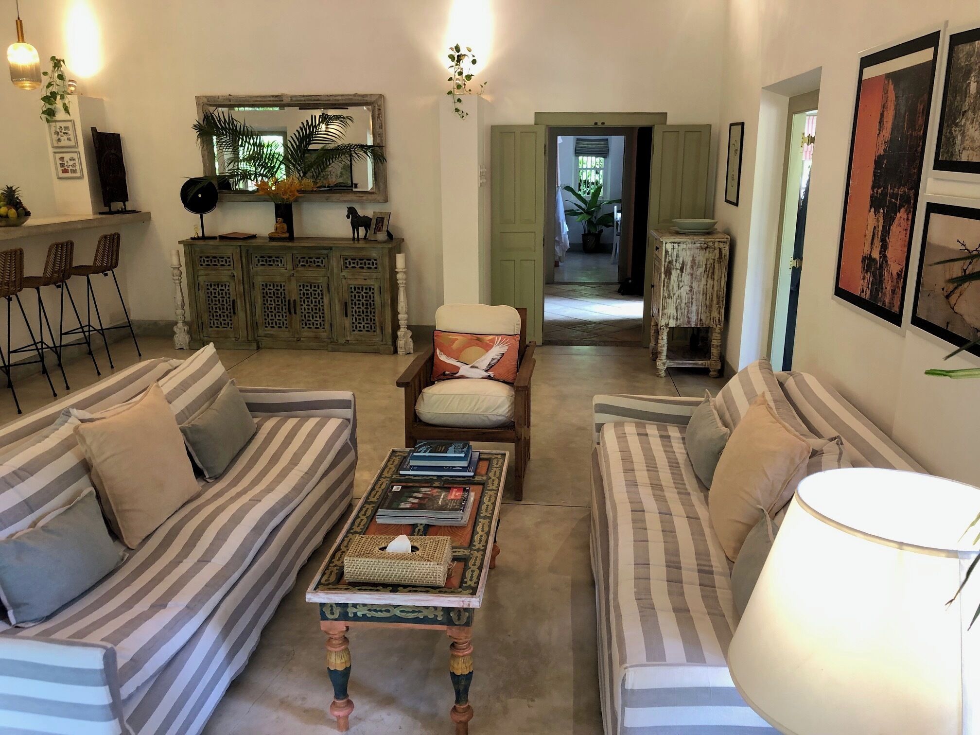 Deluxe-Villa, 2 Schlafzimmer, Klimaanlage, Gartenblick | Innenbereich