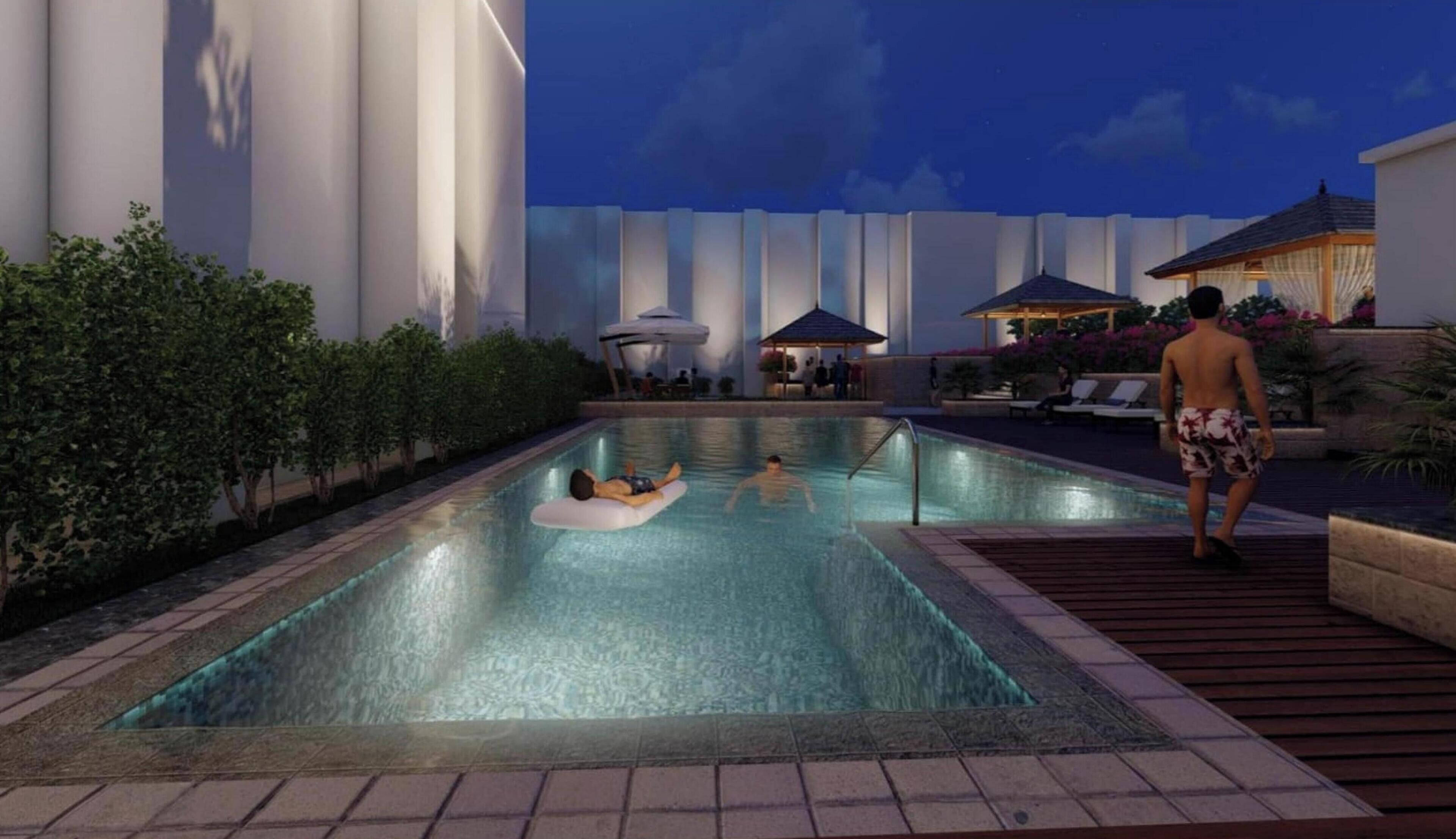 من حمّامات السباحة المغطاة