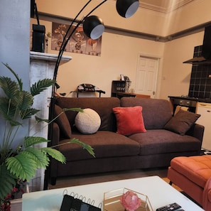 Apartamento, 1 habitación, chimenea | Zona de estar
