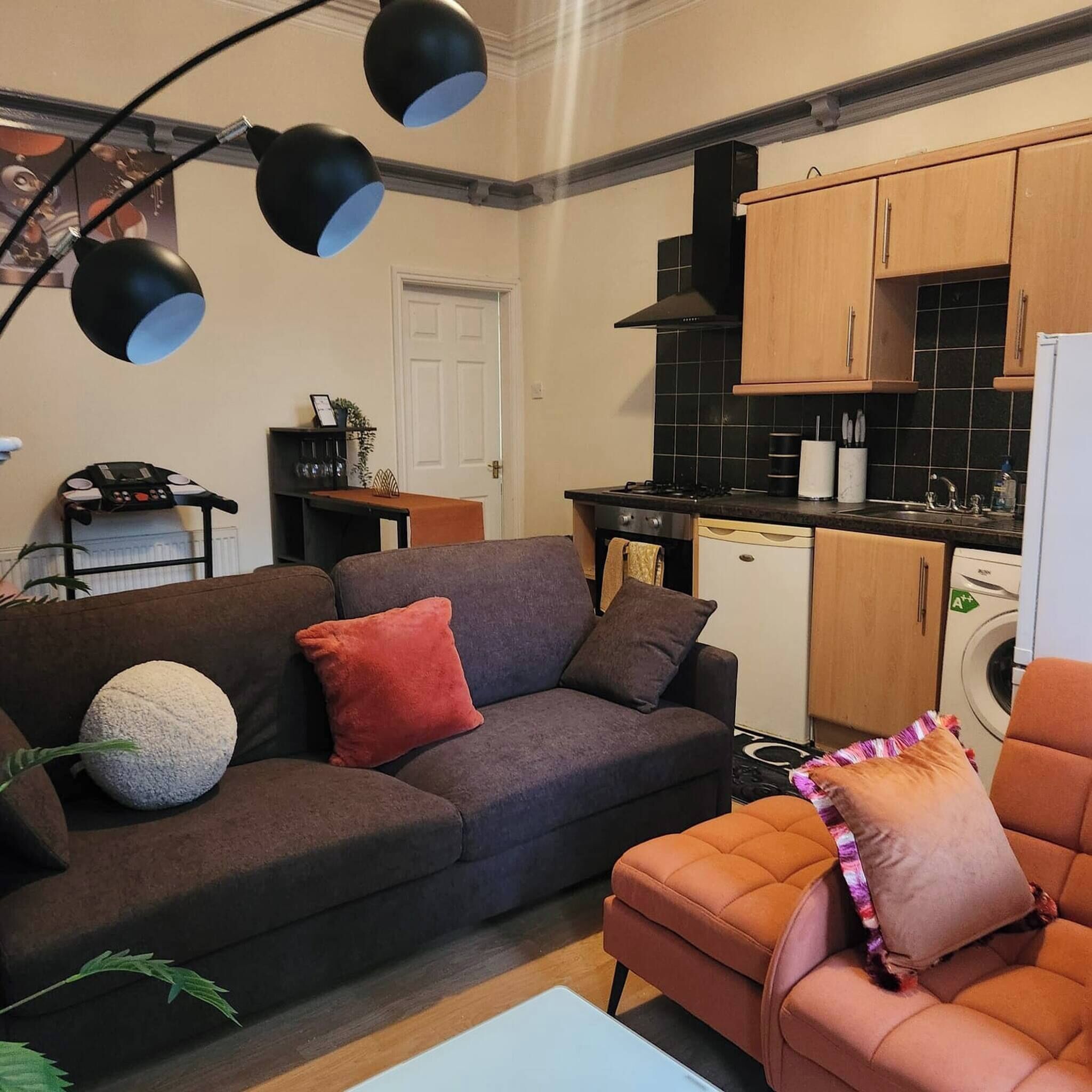 公寓, 1 間臥室, 壁爐 | 起居區