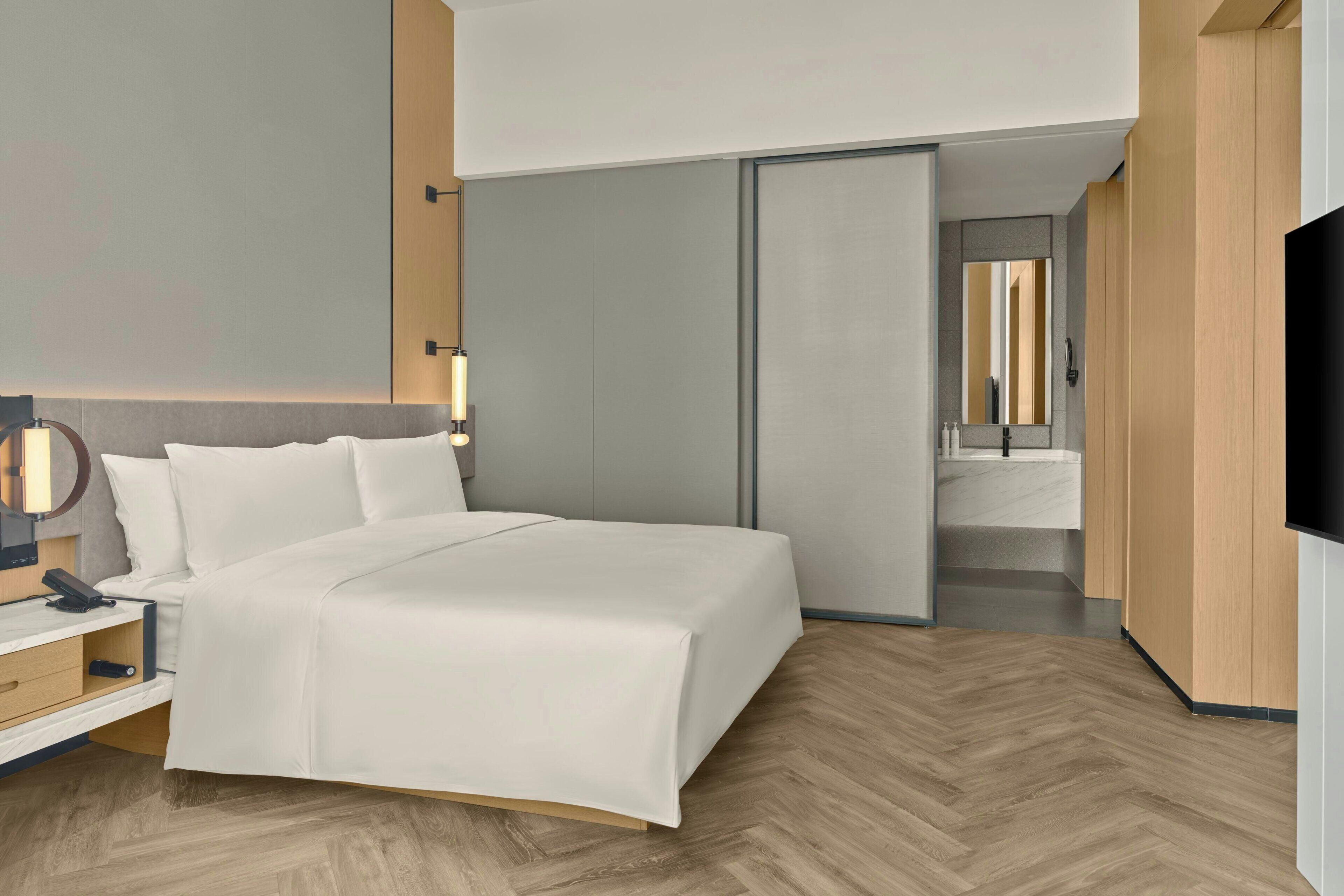 套房, 1 张特大床, 城市景观