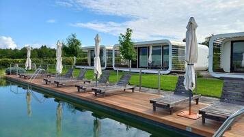 Indoor pool, seasonal outdoor pool