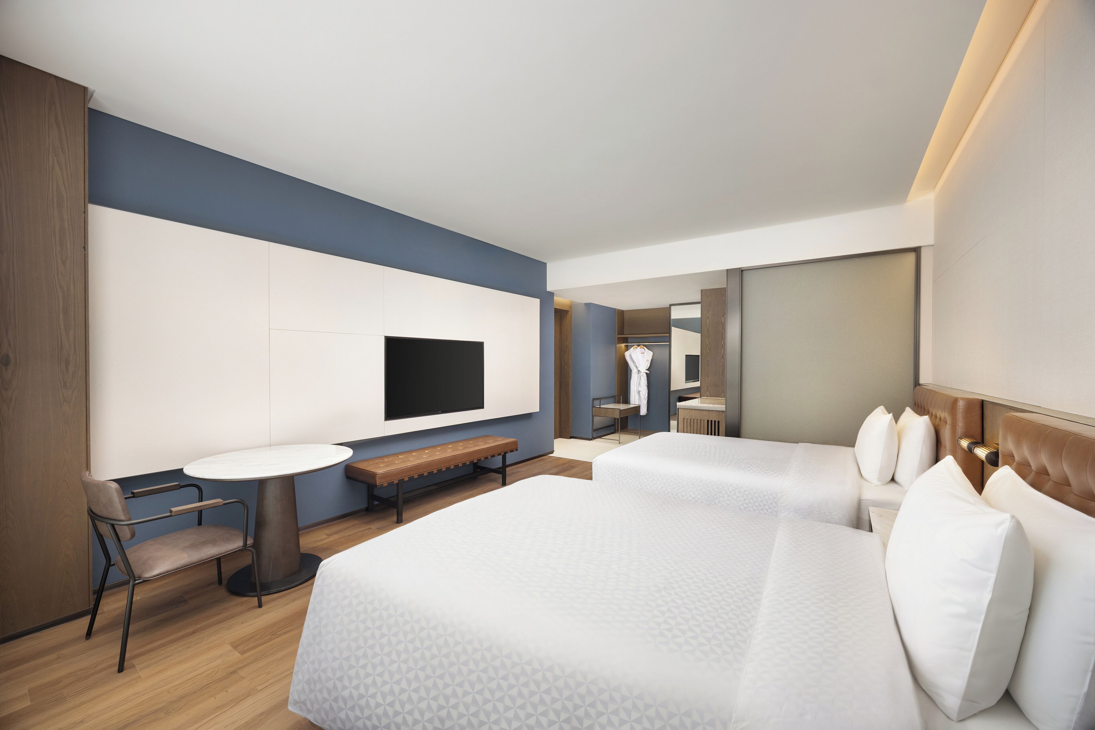 Standard Room, 2 Double Beds, City View