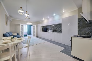 Luxury Apartment, Courtyard View | Interior - One Bedroom Apartment (Almaty)