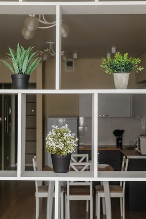 Standard Apartment, Courtyard View | Private kitchen - One Bedroom Apartment (Almaty)