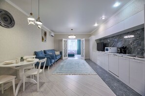 Luksusleilighet, bakgårdsutsikt | Innvendig