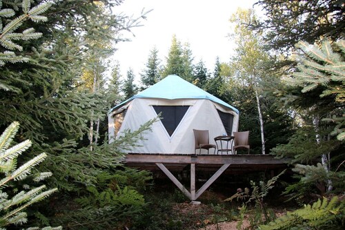 Yurt Nestled in Nature on Community in Nova Scotia, Canada