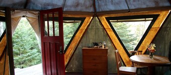 Yurt Nestled in Nature on Community in Nova Scotia, Canada