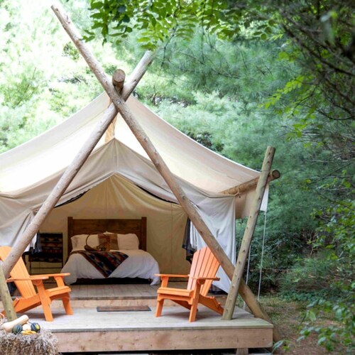 Beautiful Ontario Glamping Tent Along Lynn River