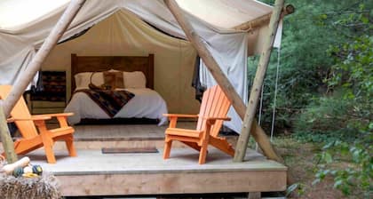 Beautiful Ontario Glamping Tent Along Lynn River