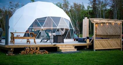 Luxury Domes Overlooking Beautiful Pomquet Beach in Nova Scotia
