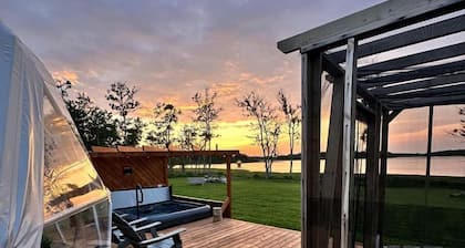 Luxury Domes Overlooking Beautiful Pomquet Beach in Nova Scotia