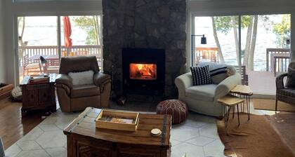 Private Island Getaway for Family and Group Glamping on Edge of Algonquin Park, Ontario