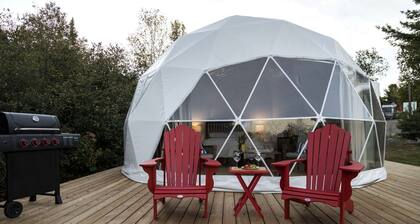 Canadian Glamping Escape in Pet-Friendly Beach Dome in Dunchurch, Ontario