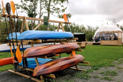 Nova Scotia Dome with Private Hot Tub for Relaxing Retreats in Antigonish, Canada