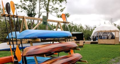 Nova Scotia Dome with Private Hot Tub for Relaxing Retreats in Antigonish, Canada