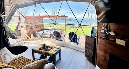 Nova Scotia Dome with Private Hot Tub for Relaxing Retreats in Antigonish, Canada
