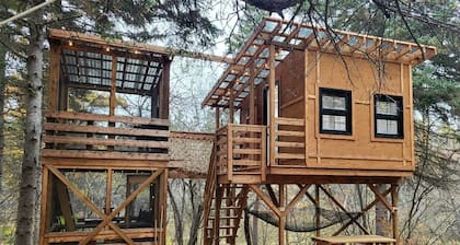 Cozy Tree House for a Unique Stay in Nature near Cocagne in New Brunswick