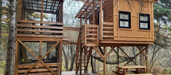 Cozy Tree House for a Unique Stay in Nature near Cocagne in New Brunswick