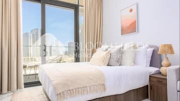 Apartment, Balkon, Stadtblick