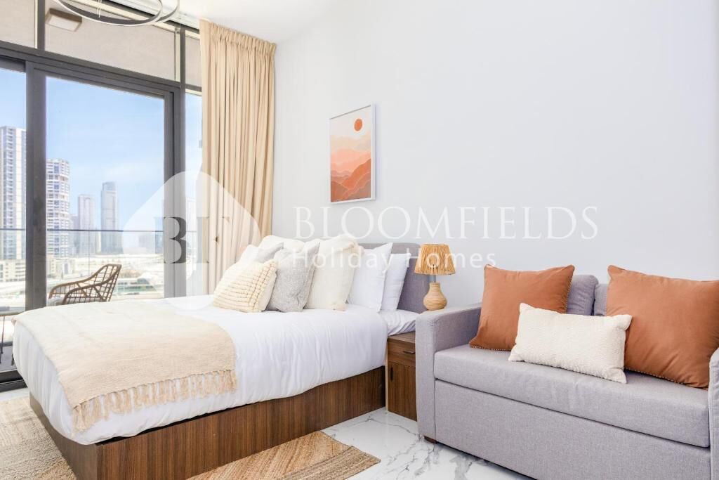 Apartment, Balkon, Stadtblick