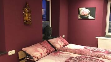 Blackout curtains, soundproofing, iron/ironing board, free WiFi
