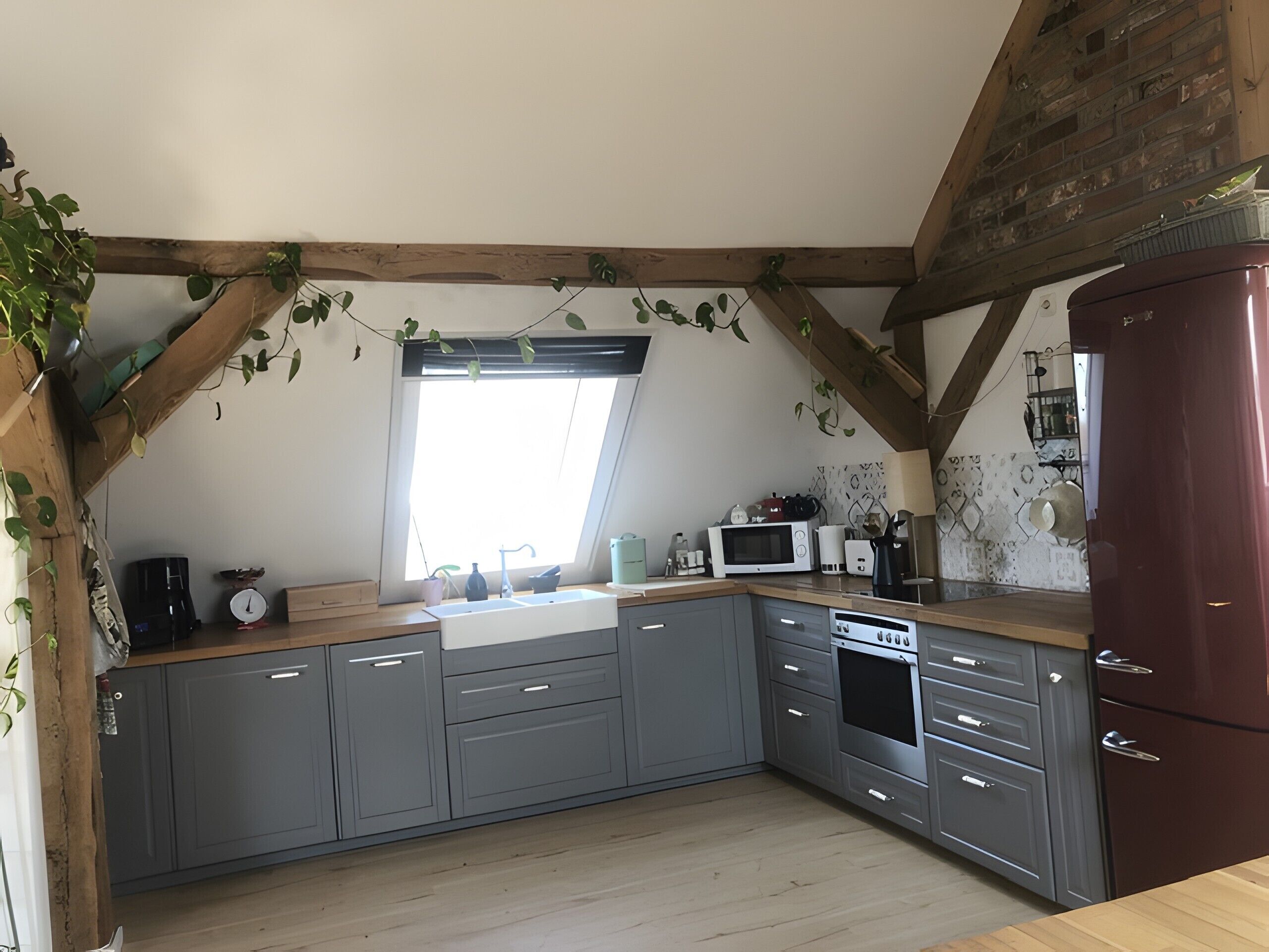 Refrigerador, microondas, horno, placa de cocina