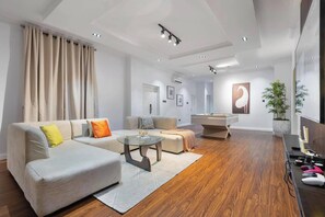 Economy Apartment, Balcony, City View | Living area - Red Box Apartment (Port Harcourt)