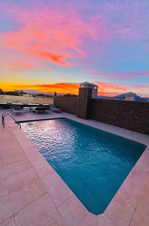 Indoor pool, outdoor pool