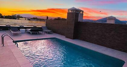 Beachfront duplex penthouse with private pool, 5' from Puerto Banus