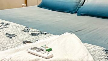 1 bedroom, iron/ironing board, internet, bed sheets
