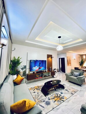 Economy Apartment, Balcony, City View | Living area - Risacare Luxury Apartment (Abuja)