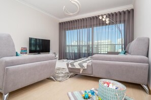 2 bedrooms, iron/ironing board, WiFi, bed sheets - Modern Apartment with Sea View | First Line of Praia da Rocha (Faro)