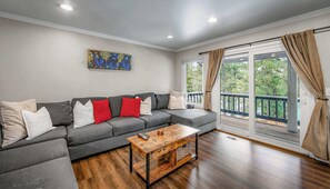 House, Multiple Beds, Patio, Garden View (Donner Lake Delight) | Living area - Donner Lake Delight (Truckee)